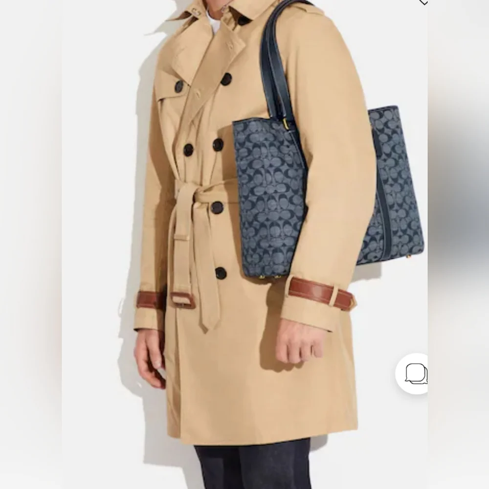 🎀NWT Coach Hudson Double Handle Tote In Signature Chambray 💖 - Picture 11 of 12